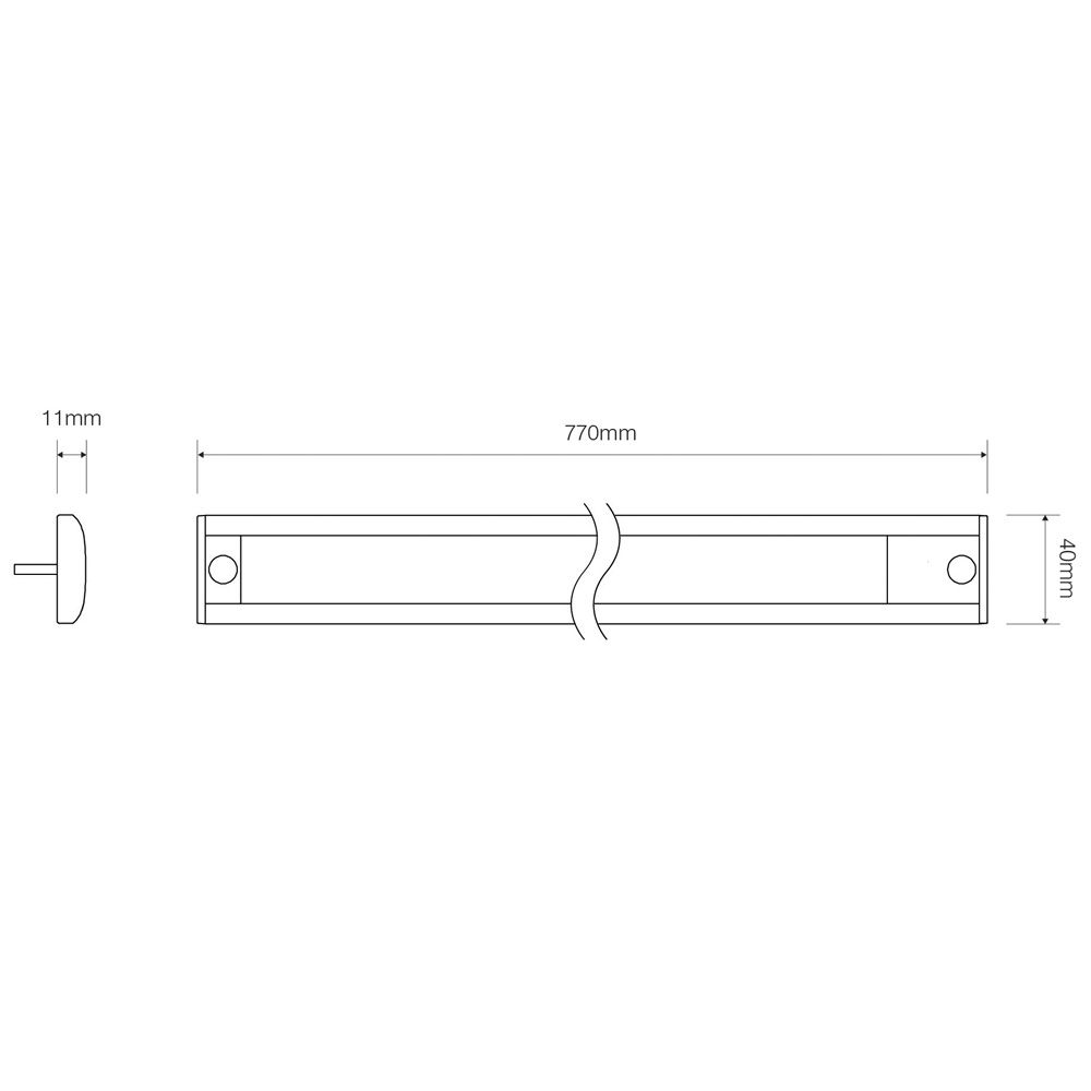 LED-innerbelysning med beröringsbrytare 12 V