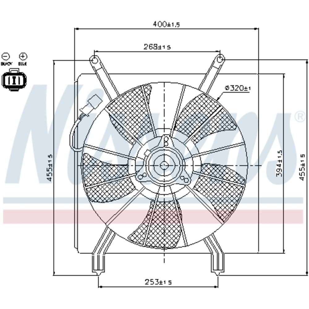 Mootorijahutuse ventilaator 13-00274