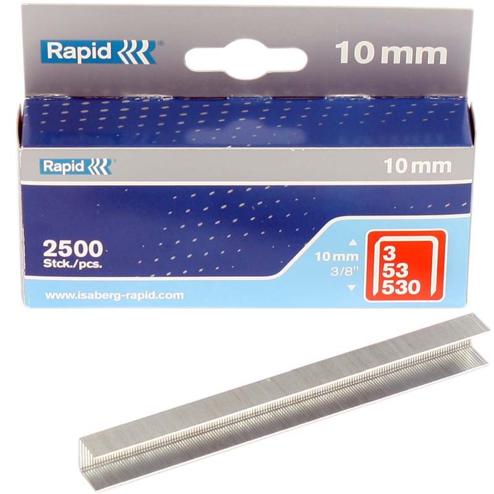 Rapid No53 finewire klambrid 10 mm 2500 tk