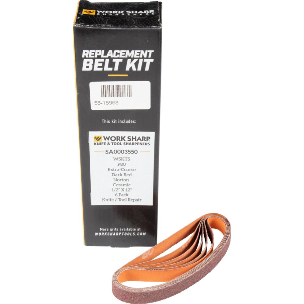 Work Sharp Knife & Tool slipband till verktygsslip grön P80 6 st.