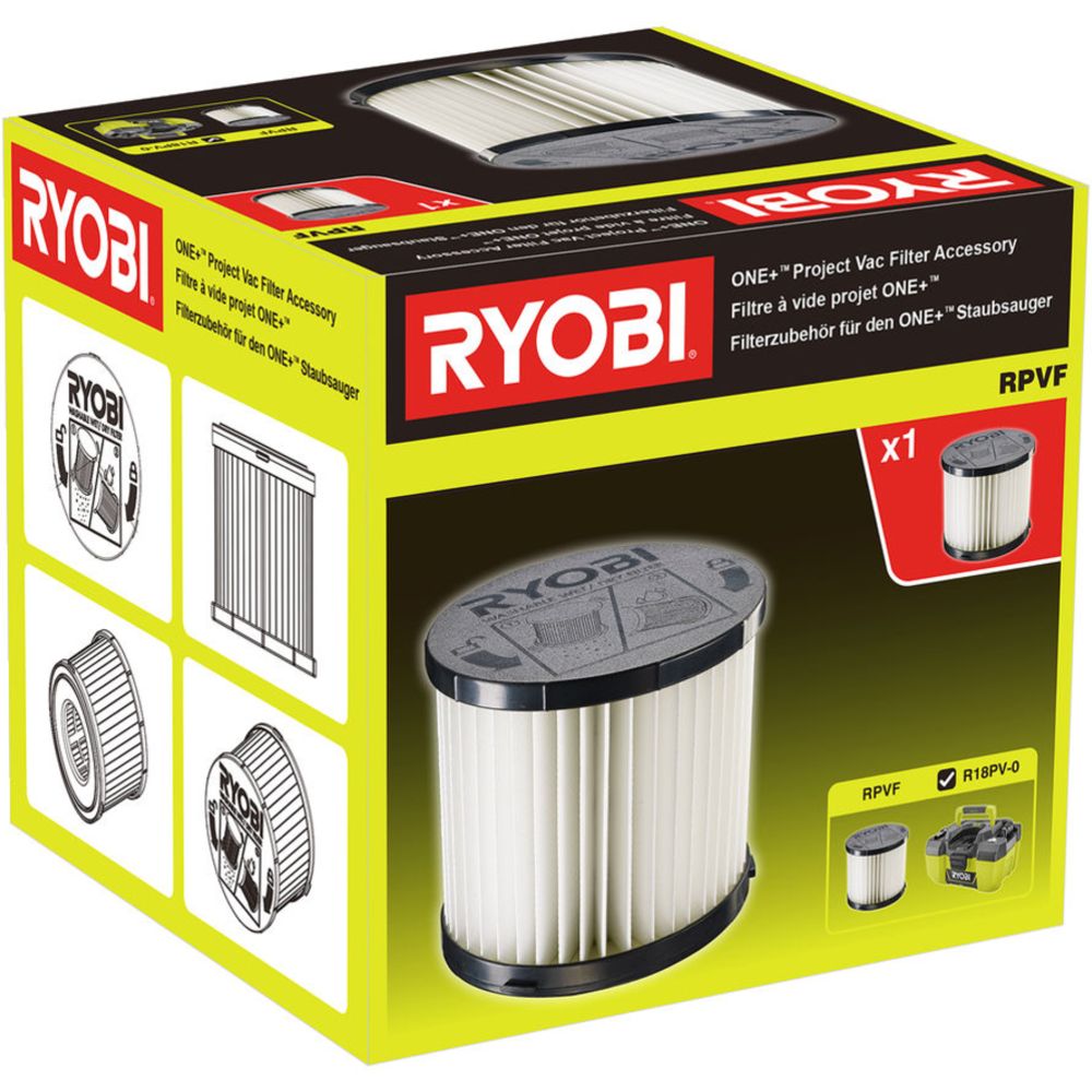 Ryobi ONE+ tolmuimeja varufilter RPVF