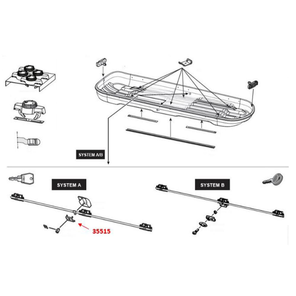 Hapro 35515 Basic System A lukupesa tugiraud (sh needid)