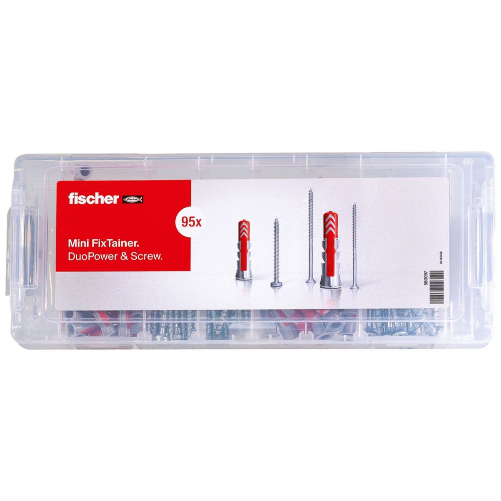 Fischer MiniFIXTainer DuoPower ruuvi- ja tulppalajitelma
