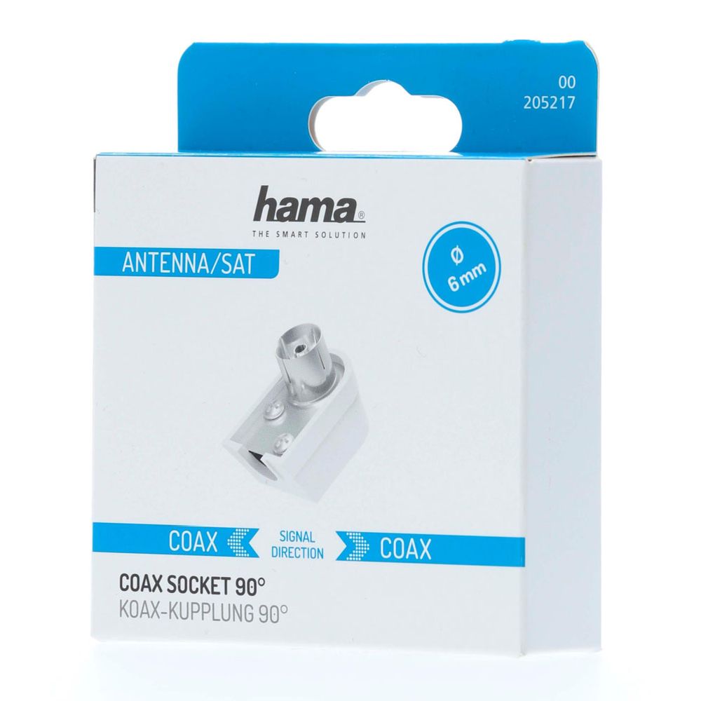 Hama Antenniliitin, Coax naaras, 90°-kulmalla