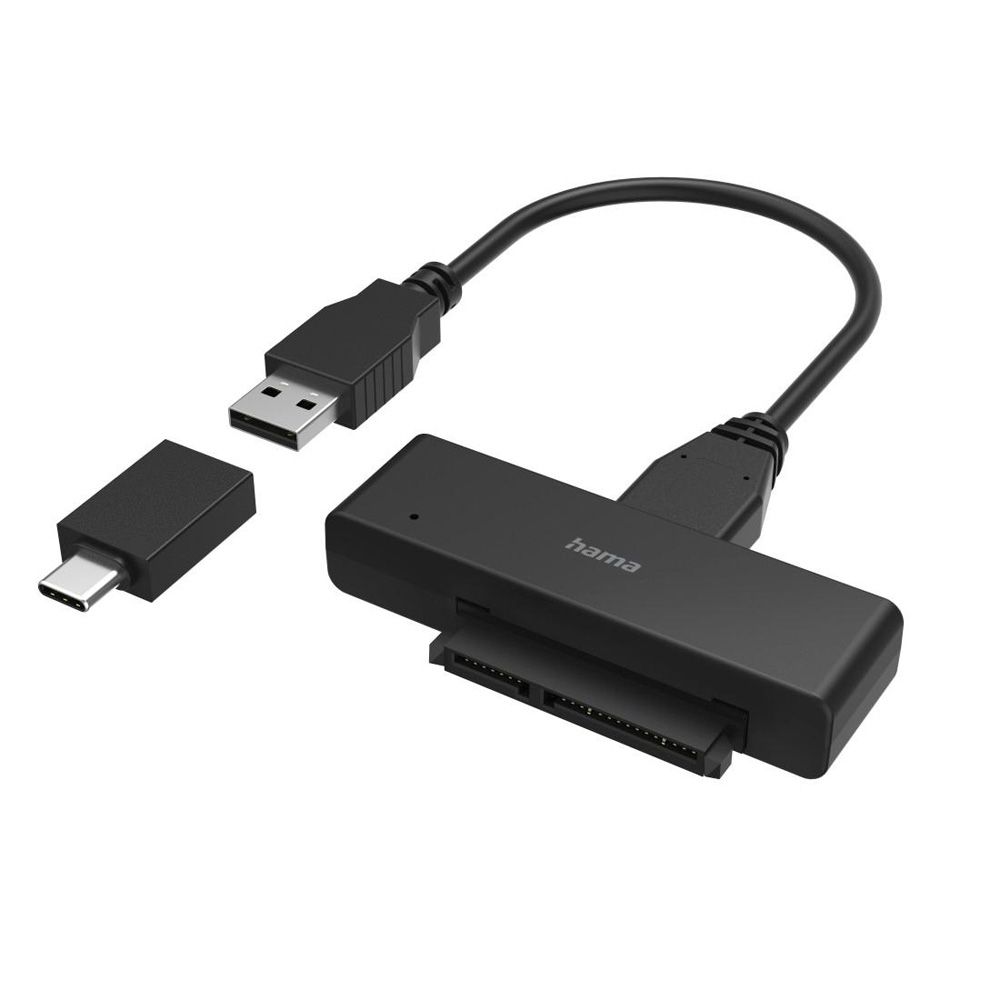 Hama hårddiskadapter USB 3.0 SATA för 2,5" och 3,5" SSD/HDD