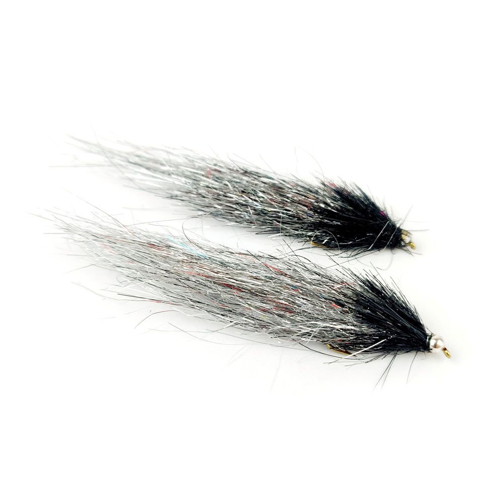 Eumer conehead tinsel silver streamer #8 2 st.