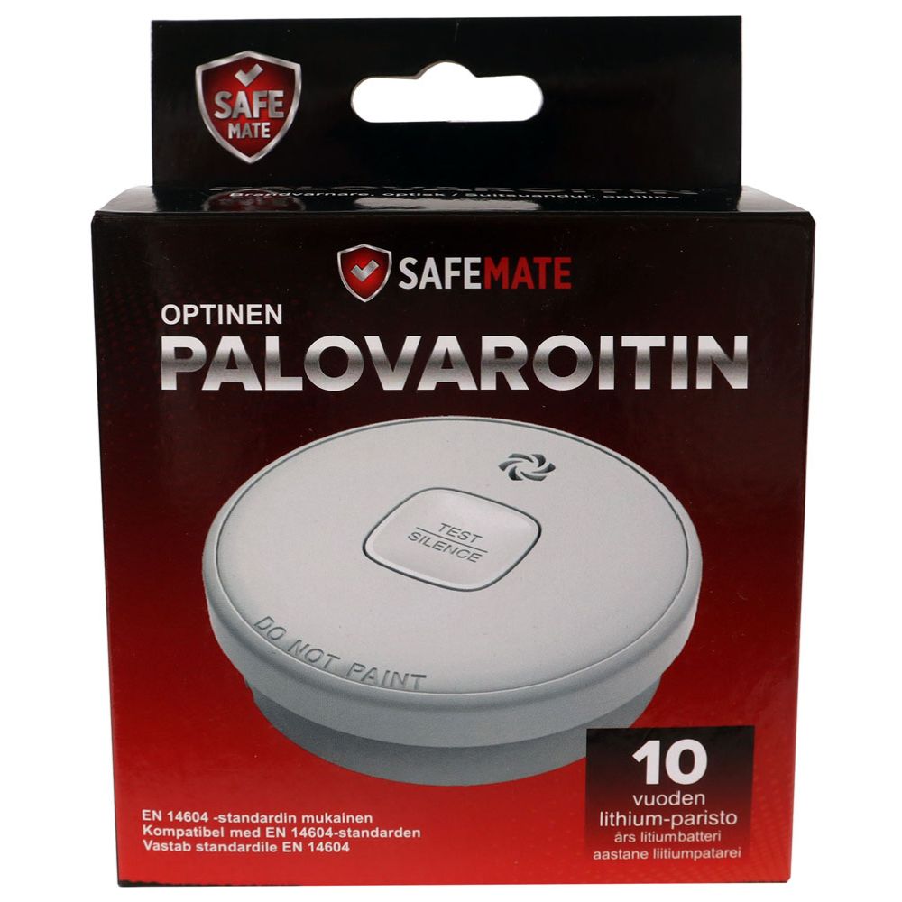 Safemate optinen palovaroitin 10 vuoden paristolla
