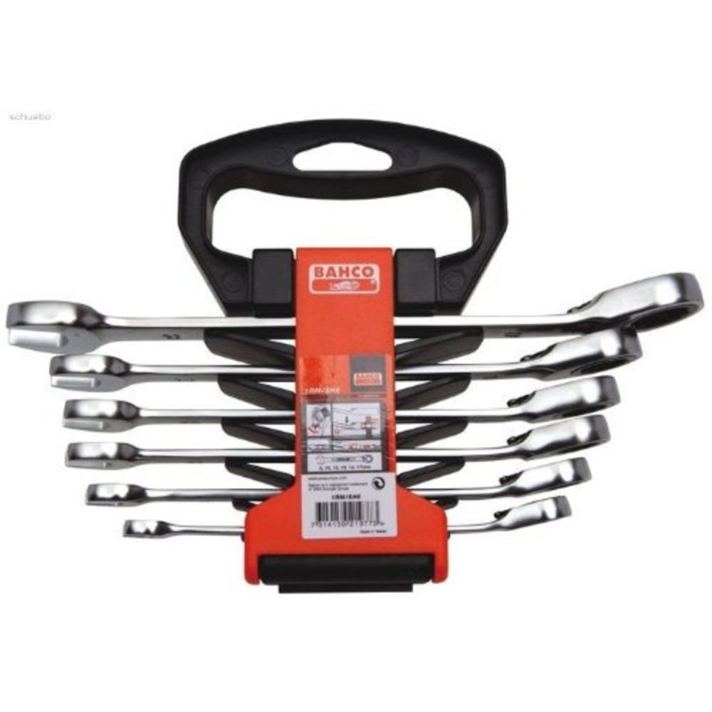 Bahco 1RM/SH6 spärrkombinyckelsats 8–17 mm 6 delar