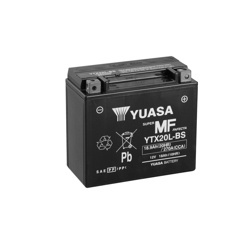 Yuasa mootorratta aku 12 V 18 Ah YTX20L