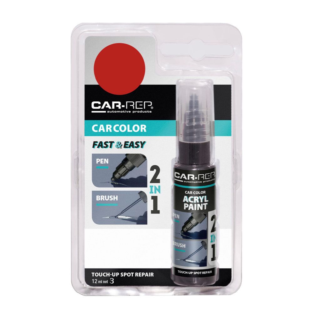 CAR-REP Touch-up reparationspenna 12 ml 124010 Red