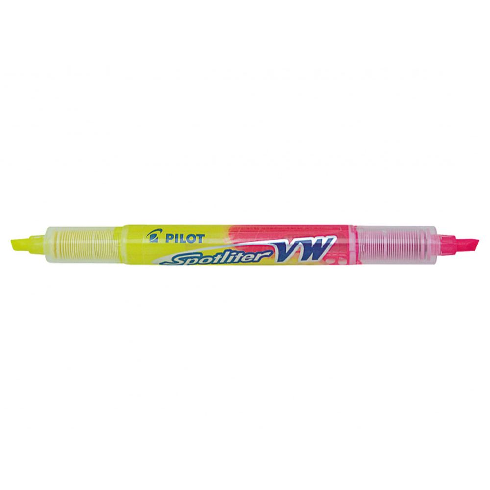 Pilot Twin Spotliter marker kollane/roosa
