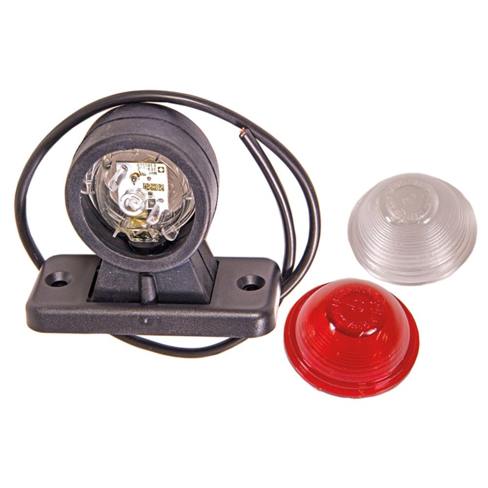 Ääretuli LED valge/punane 10-30 V