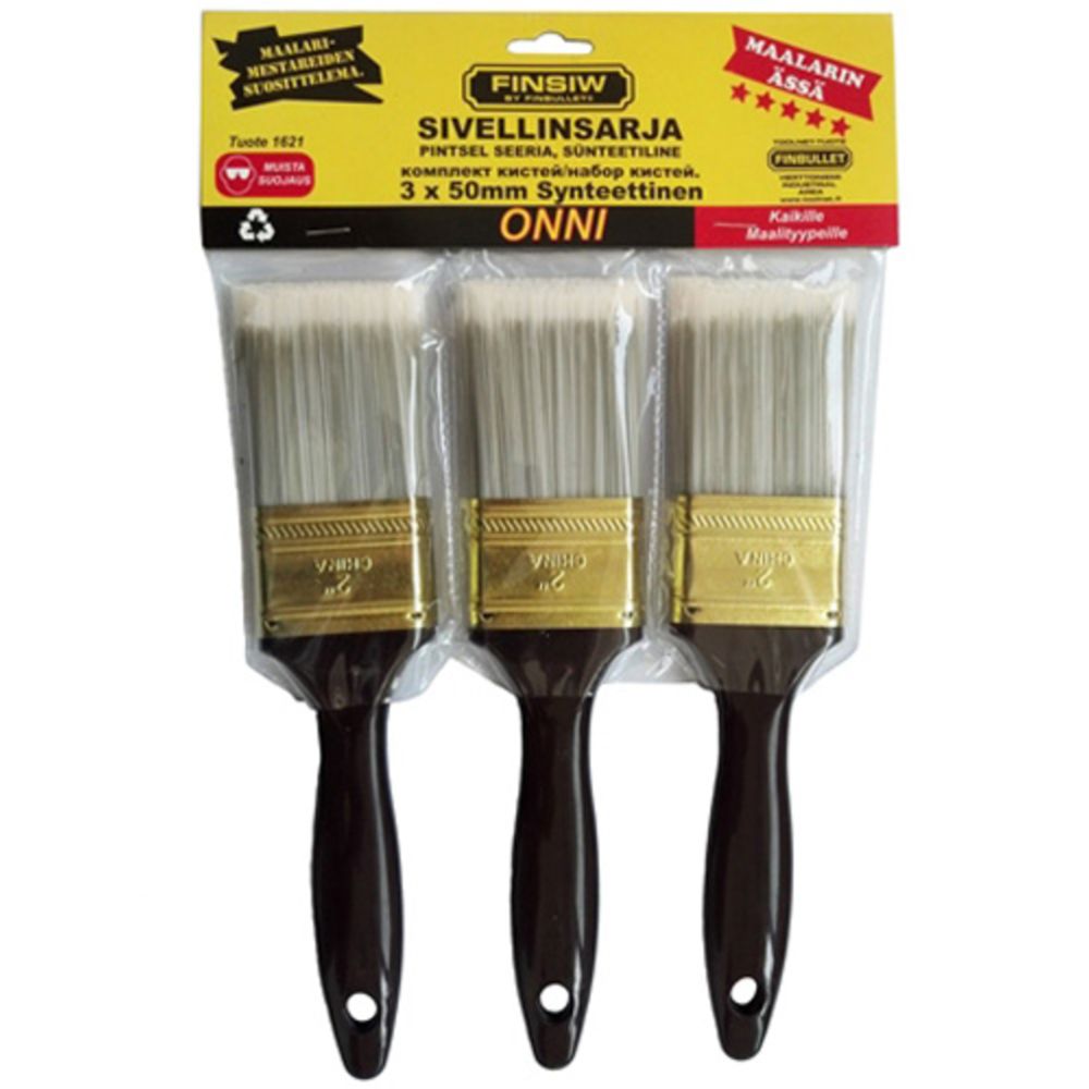 Finbullet sünteetiline universaalpintsel 50 mm 3 tk