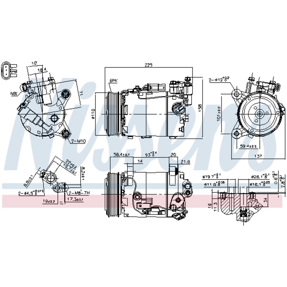 Ilmastointilaitteen kompressori 30-00397