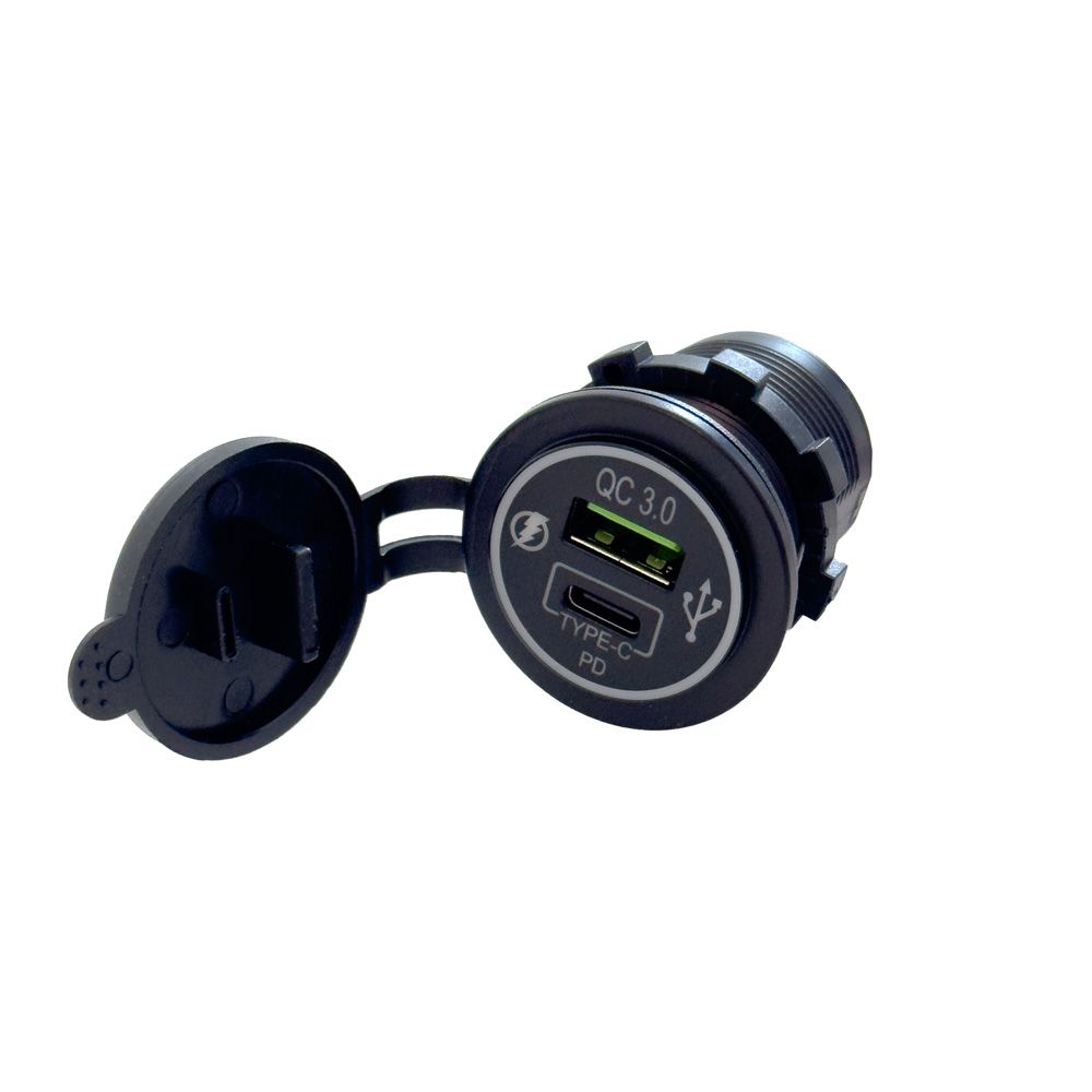 FOUR vedenpitävä USB-Pistorasia 12 / 24 V