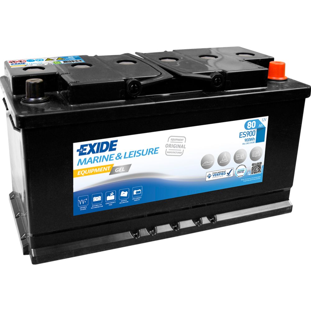 Exide Equipment GEL ES900 80 Ah / 540 A akku P353 x L175 x K190 -+