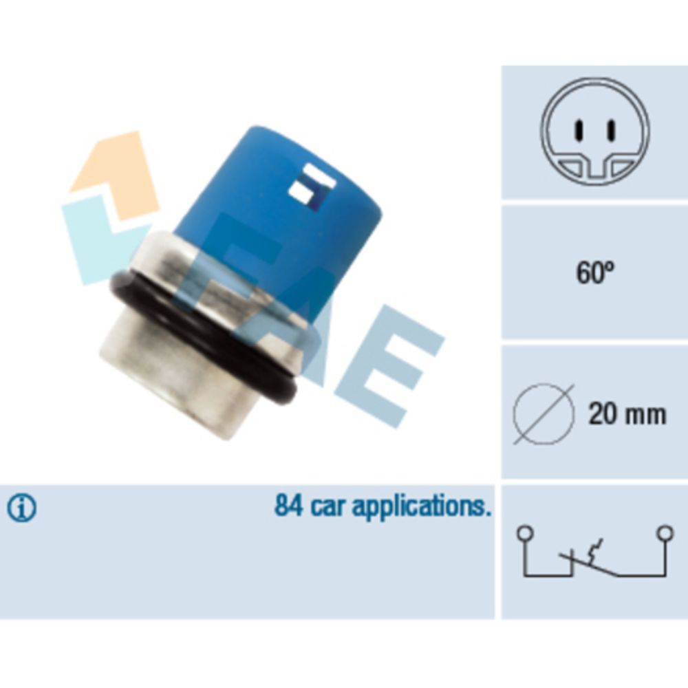 Jäähdytysnesteen varoitusvalon lämpötilakatkaisin 37-3530