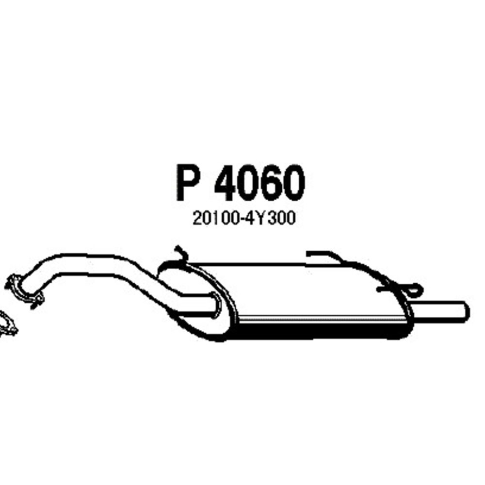 Bakre ljuddämpare 14-4126