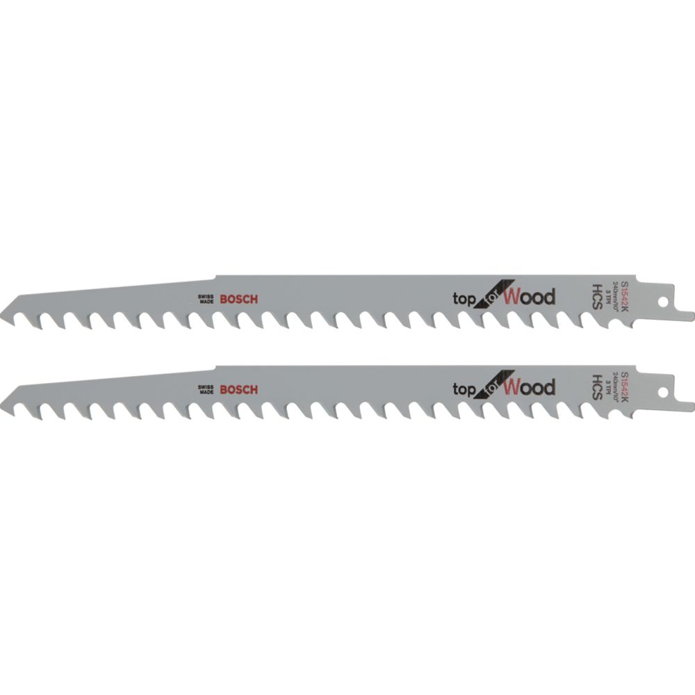 Bosch puukkosahanterä HCS, S 1542 K Top for Wood, 2 kpl