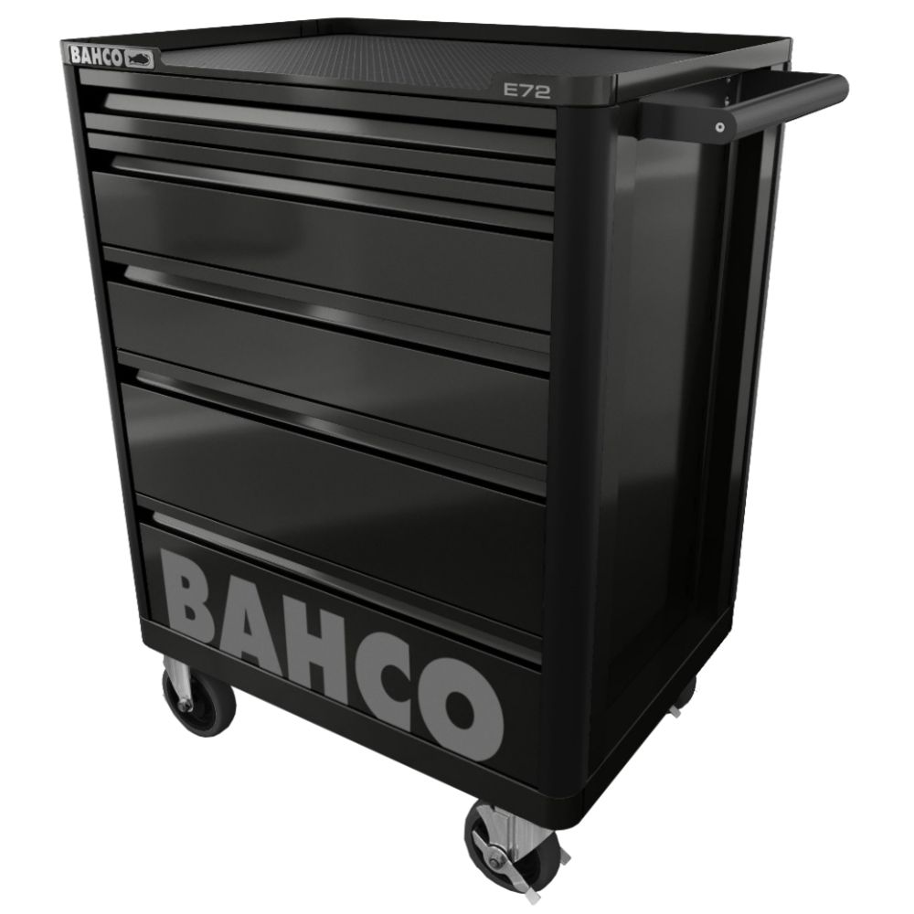 Bahco 1472K5BLACK työkaluvaunu E72 musta 5 laatikkoa