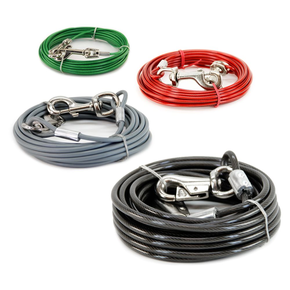 Dog TIE-OUT Cable -kiinnitysvaijeri > 27 kg / 9 m