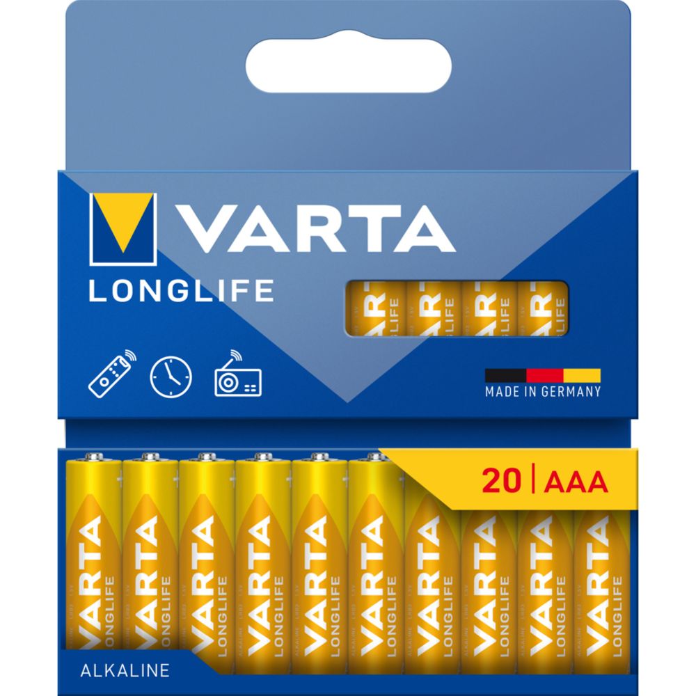 VARTA Longlife AAA patareid, 20 tk