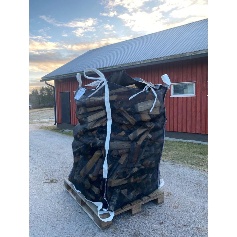 Vedsäck med överdrag extra stark 1,5 m³