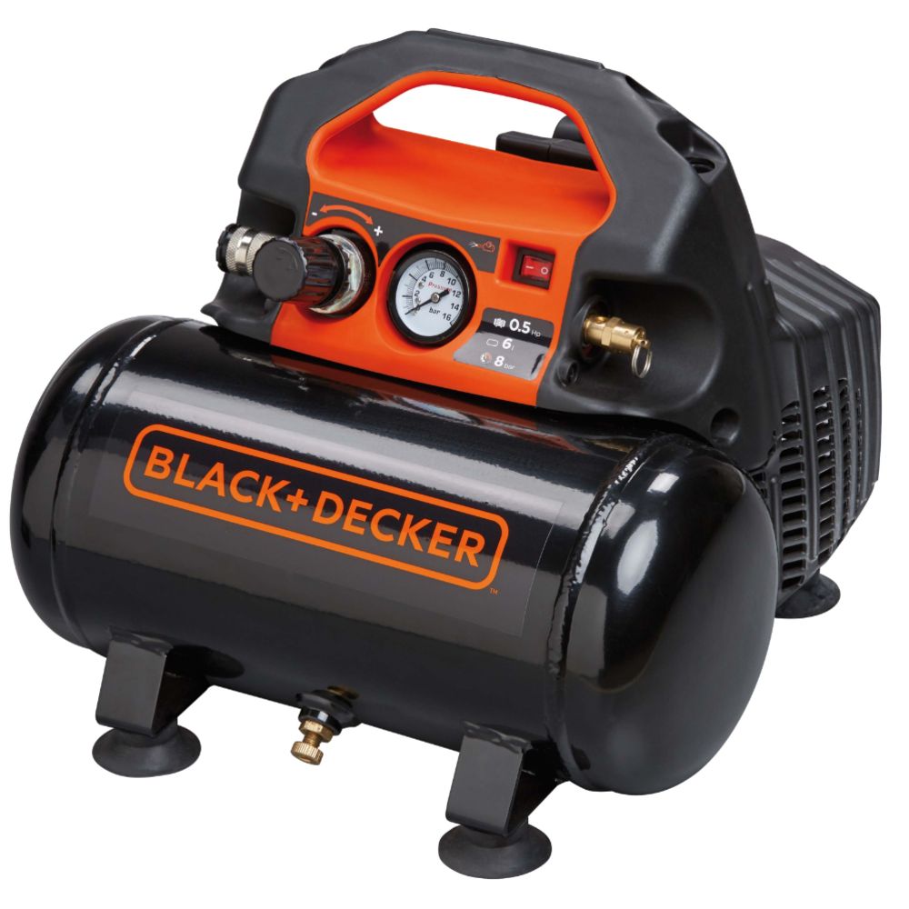 BLACK+DECKER 55/6 paineilmakompressori keikkamalli 0,5 Hp 6 l