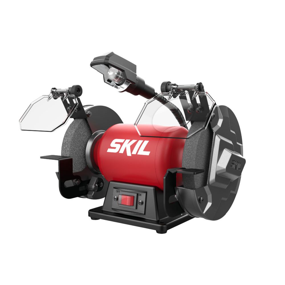 Skil 1355 AA bänkslipmaskin med LED-lampa 150 mm 400 W