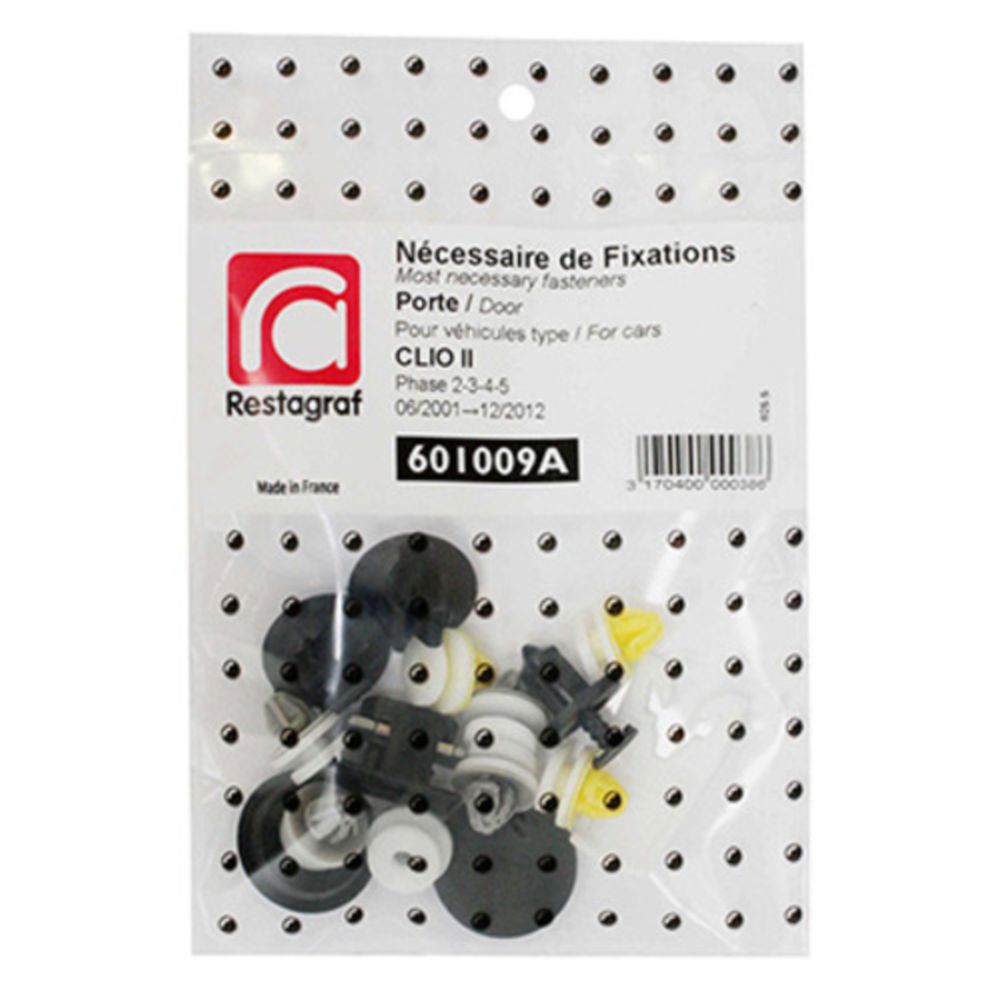 Kiinnikesarja Renault ovi 601009A 15 osaa