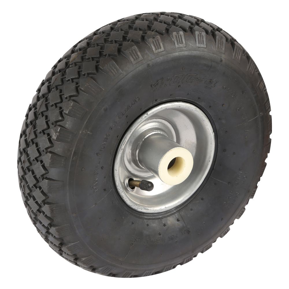 Luftgummihjul 4.00-4 ”chunky” metallfälg