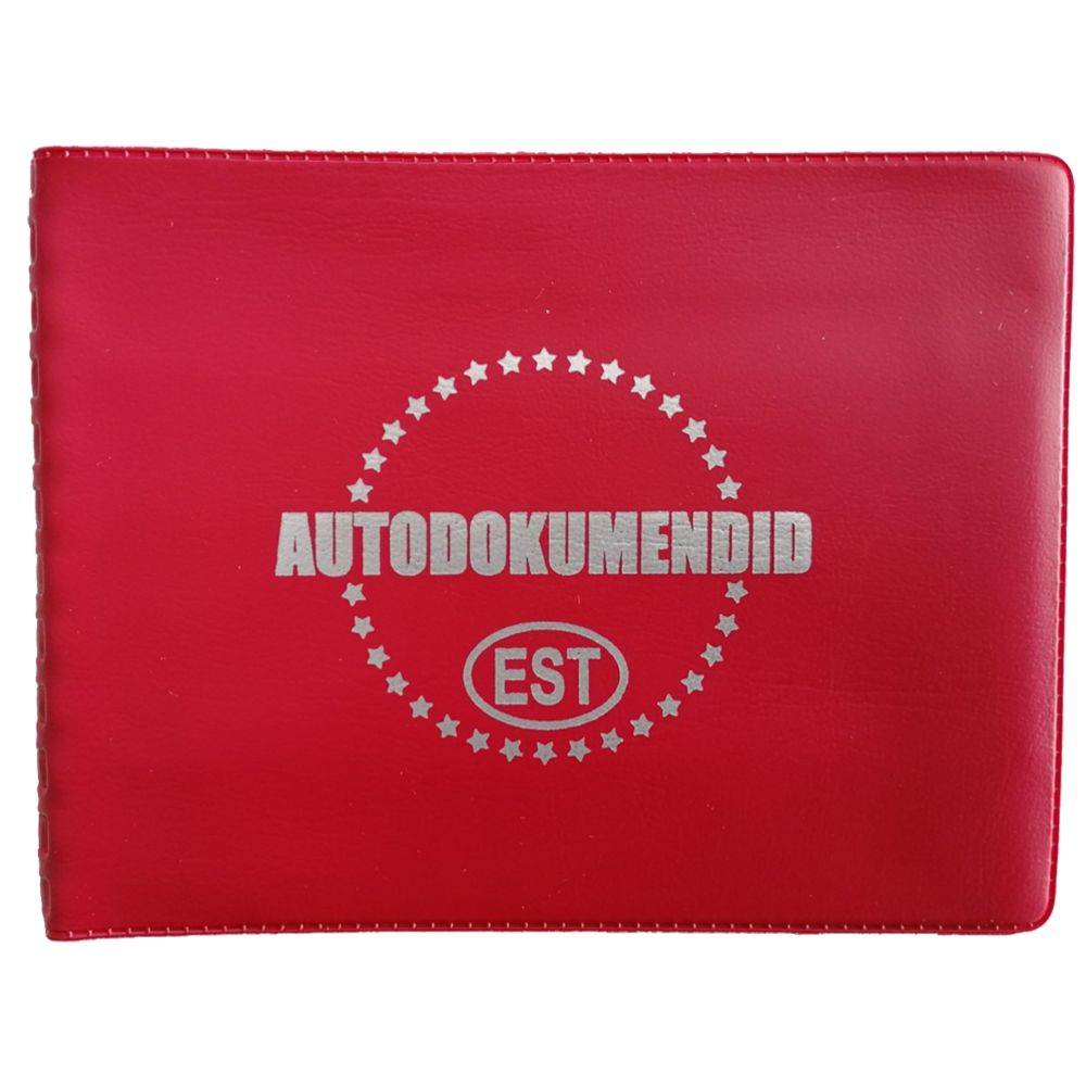 Autodokumendikaas väike punane