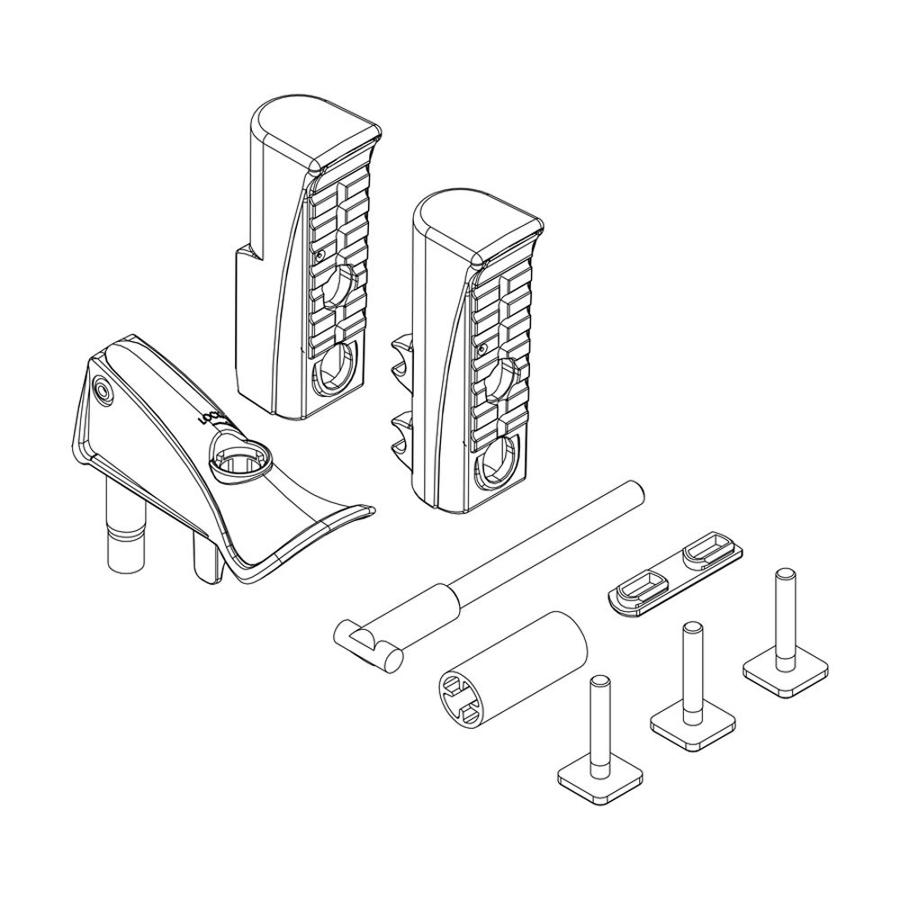 Thule Clamp Repair Kit 52861 Freeride 532 rattahoidiku remondikomplekt