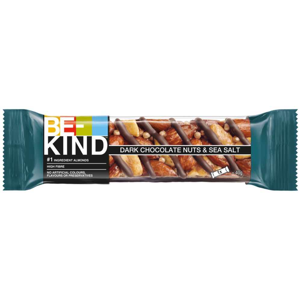BE-KIND Dark Chocolate Nuts & Seasalt 40 g