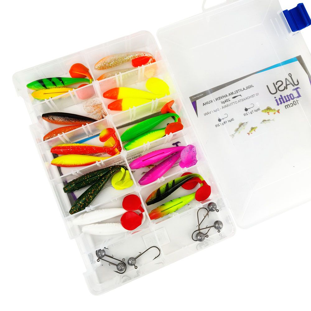 Jasu Louhi kalajigilajitelma 6cm 16kpl + jigipäät