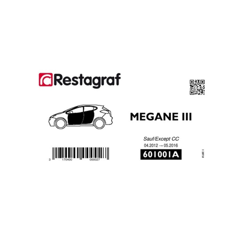 Kiinnikesarja Renault ovi 601001A 50 osaa