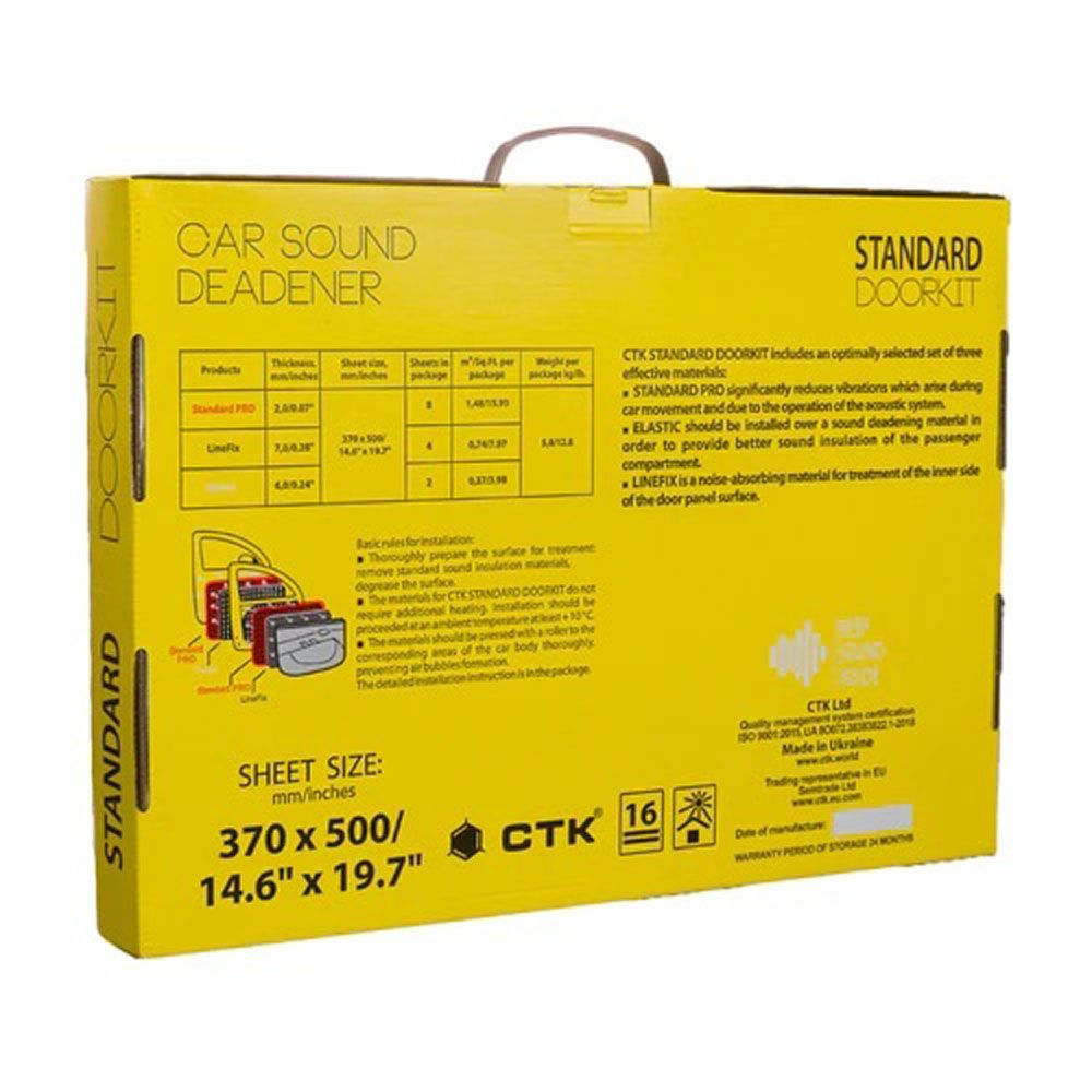 CTK Standard Doorkit vaimennusmattosarja 2,59 m²