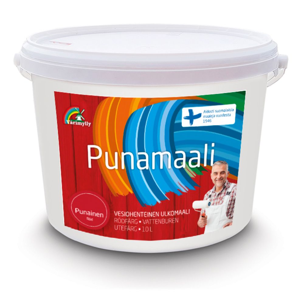 Värimylly puiduvärv, punane, 10 l