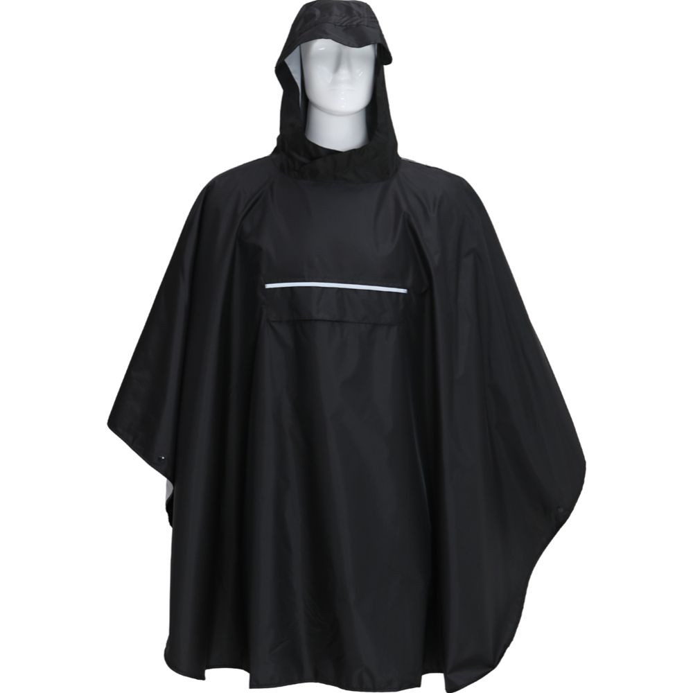 Woodlander regnponcho svart