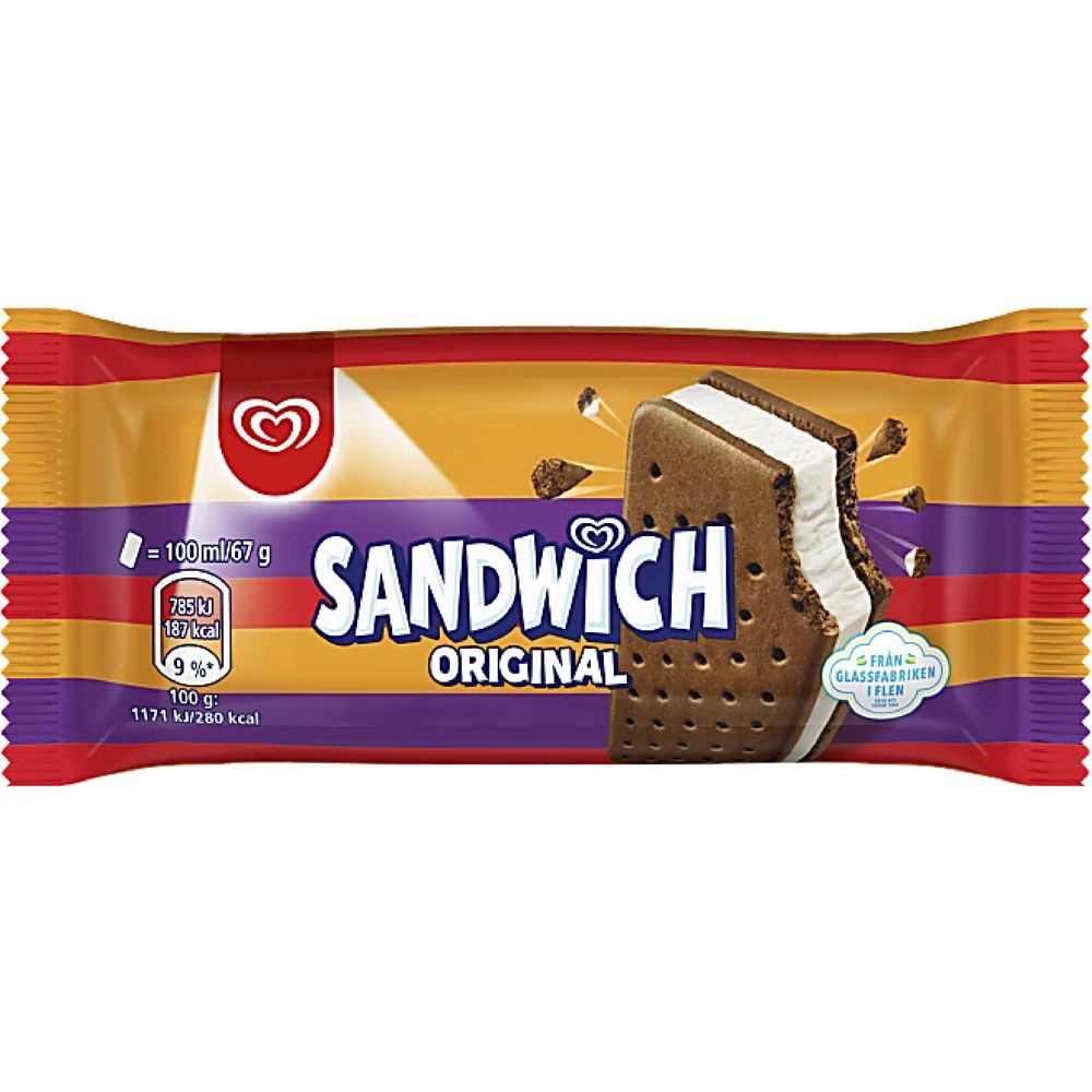 Sandwich Jäätelö 100 ml / 67 g