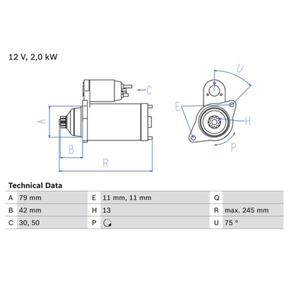 Startmotor 13-00142