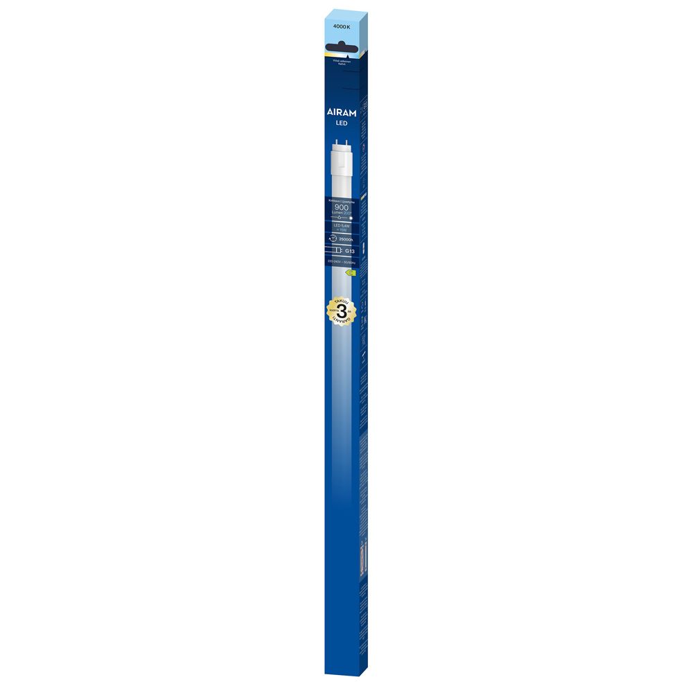 Airam T8 LED lysrör G13 5,4 W 4000 K 900 lm 438 mm