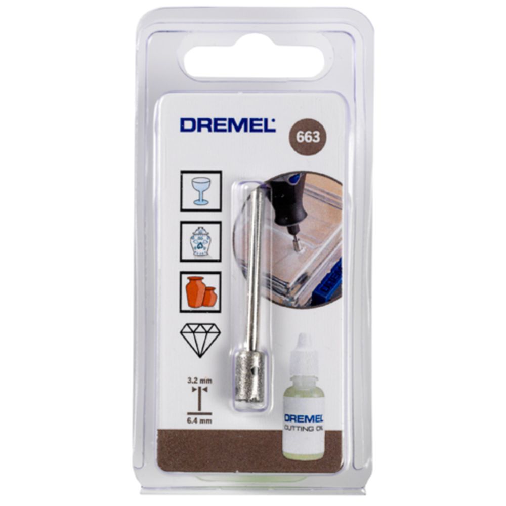 Dremel® 663 lasiporanterä 6,4mm
