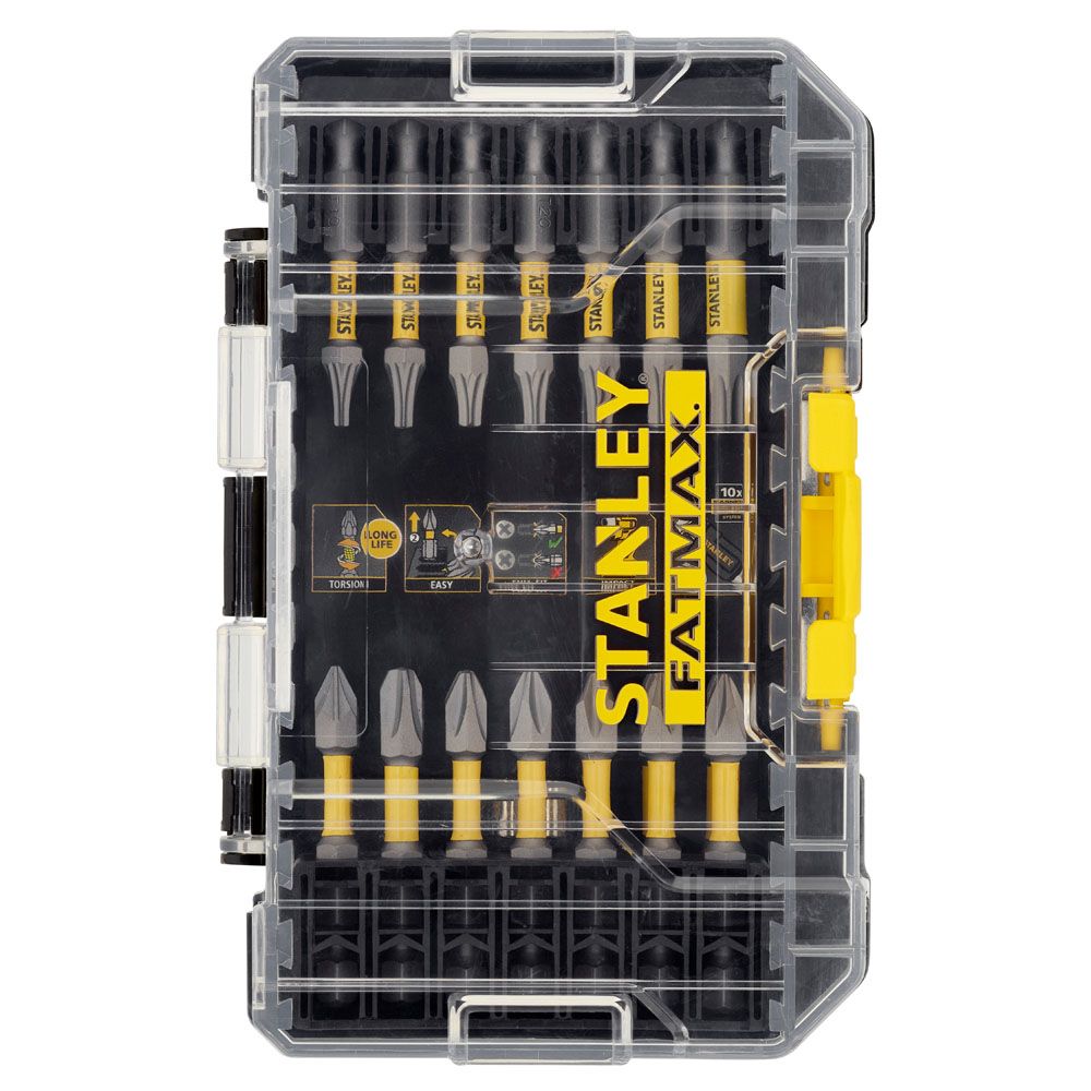 Stanley Fatmax bitsset för slagskruvdragare 50 mm 22 delar