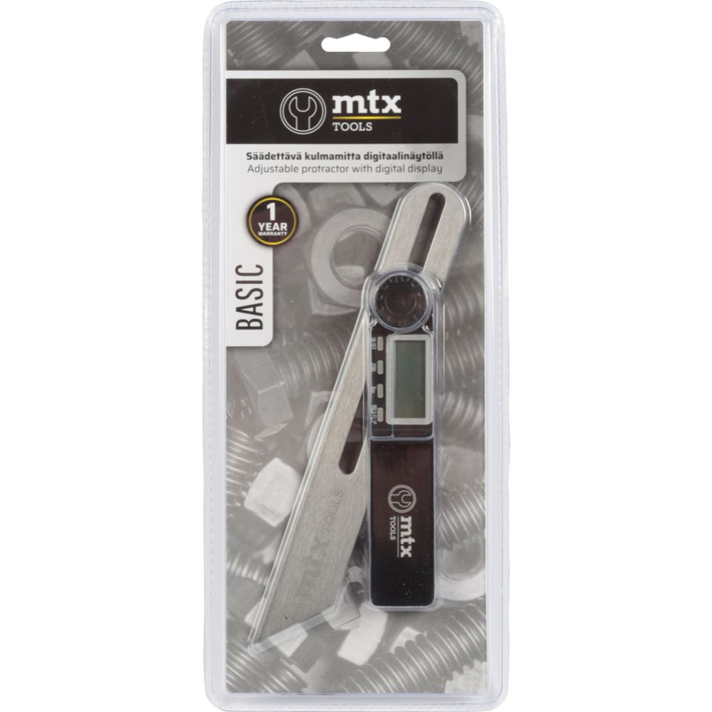 MTX Tools Basic säädettävä kulmamitta digitaalinäytöllä