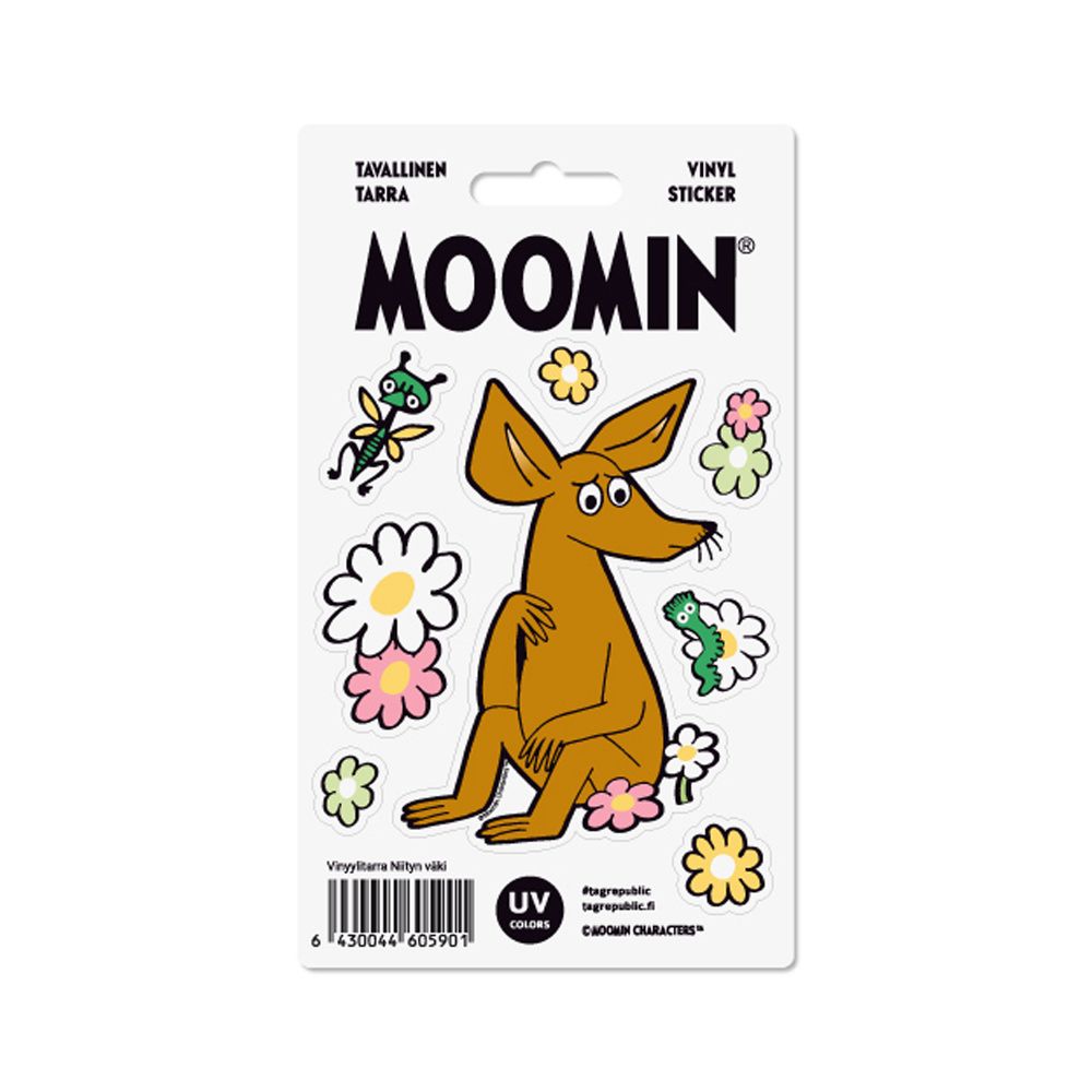 Moomin Niityn väki (Nipsu) tarra-arkki