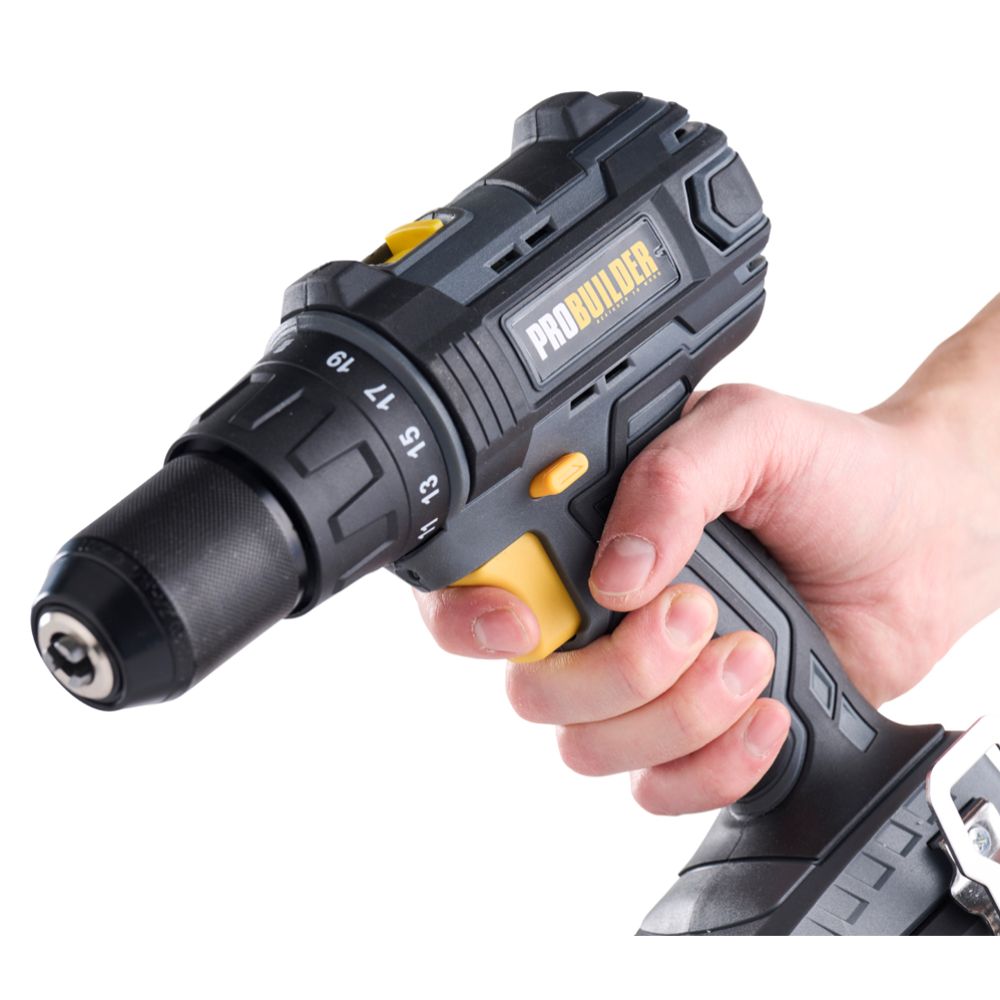 Probuilder batteridriven borrmaskin med slagfunktion 18V Li-ion solo