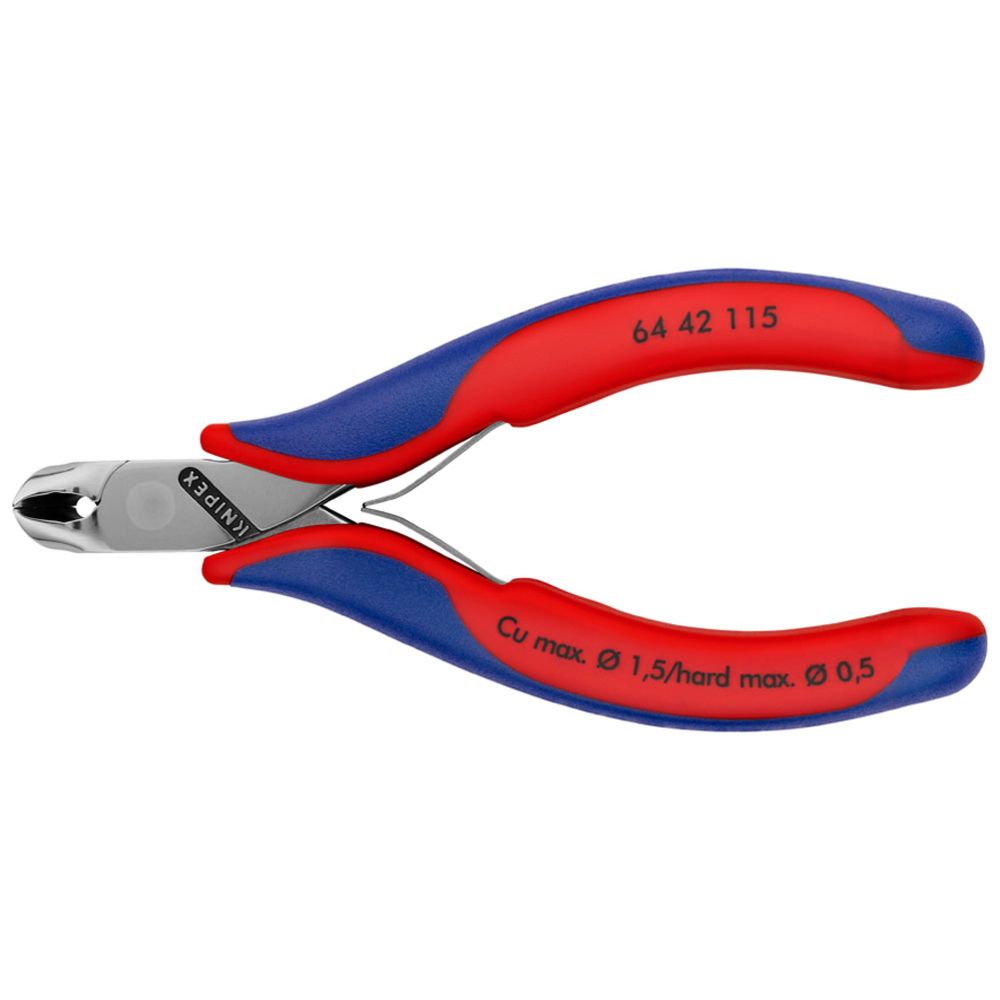 Knipex® 64 42 115 päätyleikkurit "elektroniikka" jousella 115 mm
