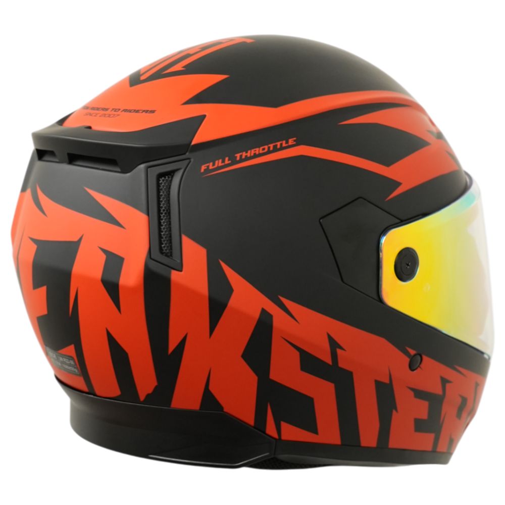 Stunt Freaks Team Flatout moottoripyöräkypärä punainen S