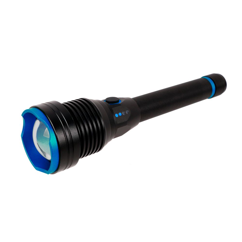 Berg laddningsbar LED-ficklampa 75 W 6000 lm aluminium